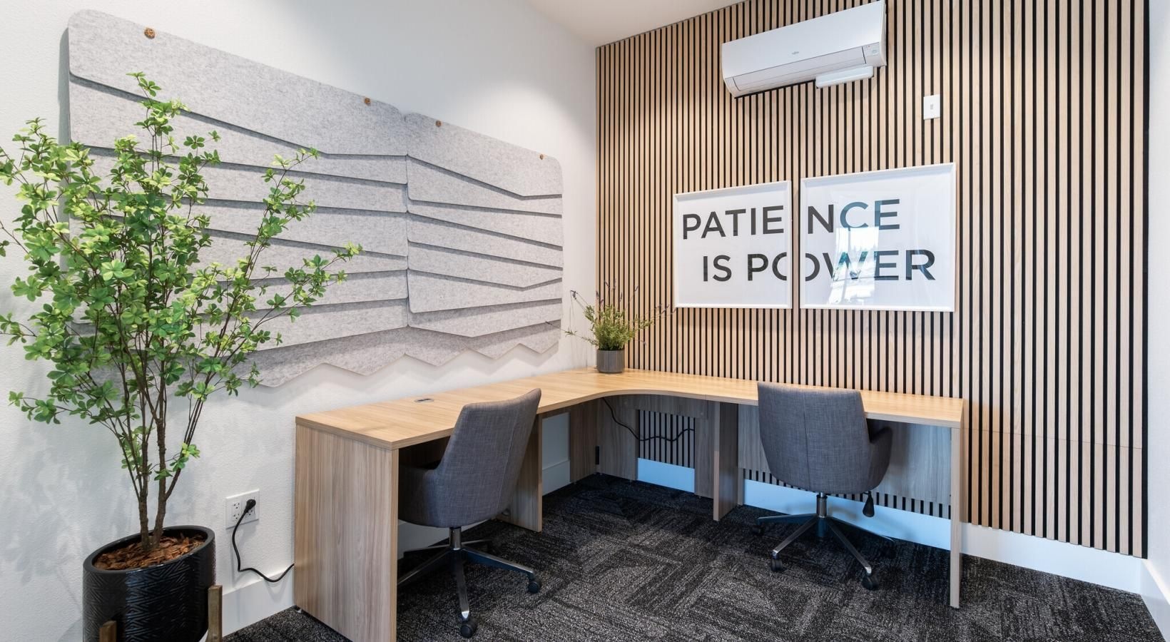 Enjoy our resident-only features business room with a desk and chairs